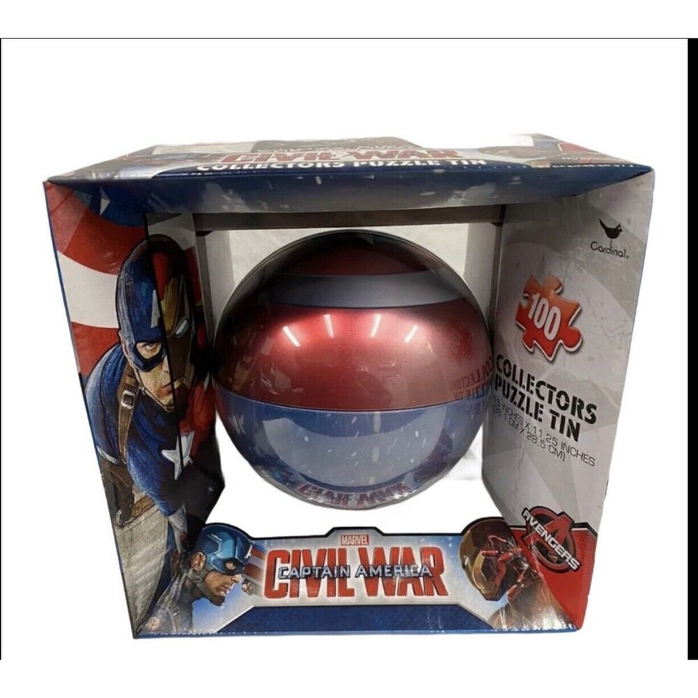 Captain America‎ Civil War Marvel Avengers Tin 100 Pc Collectible Puzzle-NIB